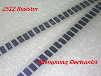 100pcs 2512 SMD resistor 0 ohm ~ 10M 1K 4.7K 4K7 10K 100K 1 10 100 220 330 ohm