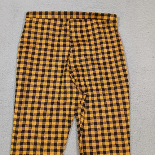 Vintage Charlotte Russe Pants Womens Medium Yellow Black Stretch Tapered Ankle - Picture 12 of 19