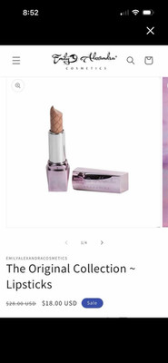 Emily Alexandra Cosmetics The Original Collection Coral Matte Stick Lipstick