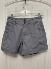 New Day Shorts Womens Size 2 Pockets Stretch Double-Button Gray 35-11
