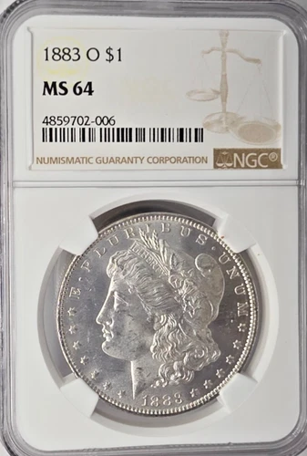 1883-0 US Morgan SIlver Dollar NGC Mint State 64 (VAM-13 0/0)