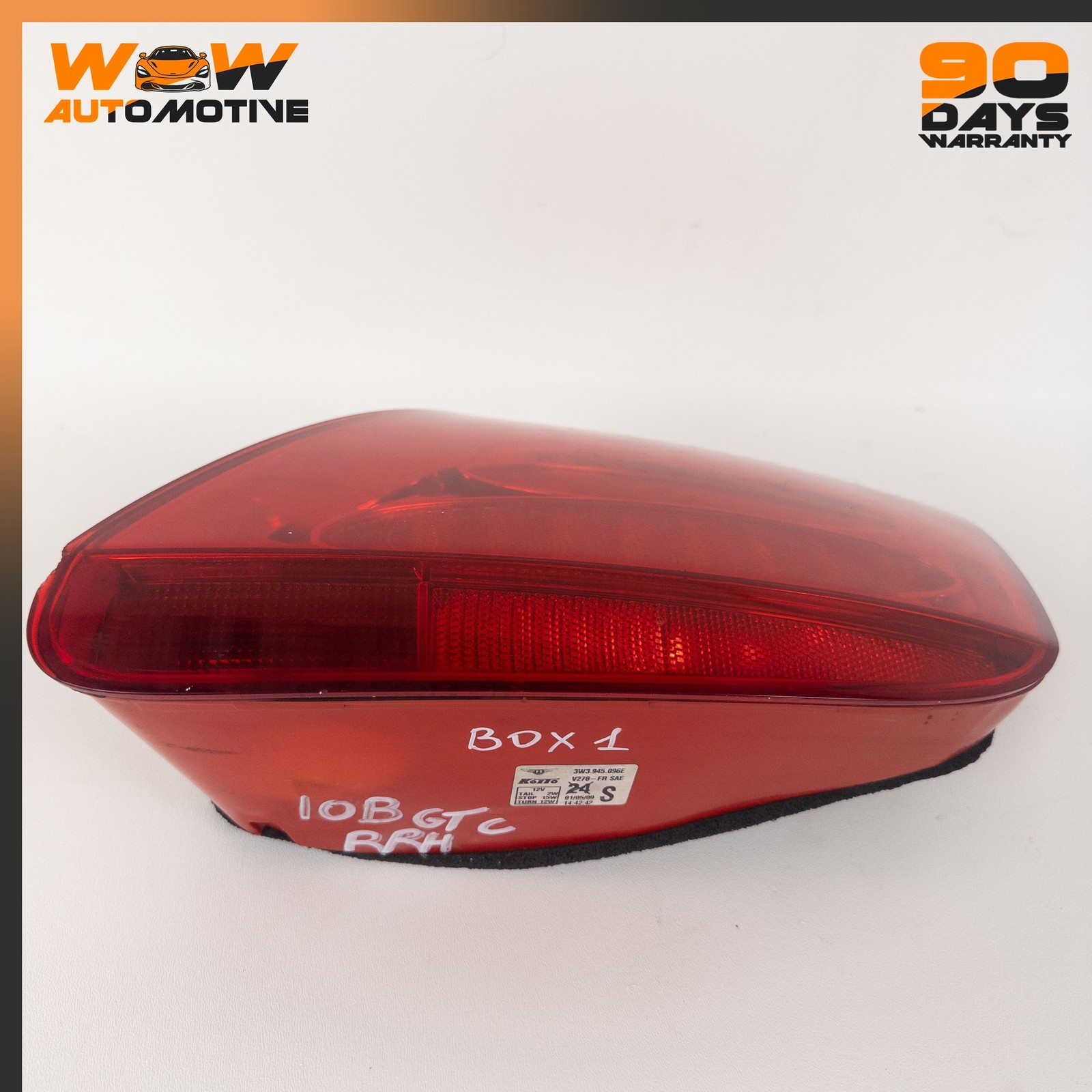04-11 BENTLEY CONTINENTAL GTC REAR RIGHT PASSENGER SIDE TAIL LIGHT LAMP OEM