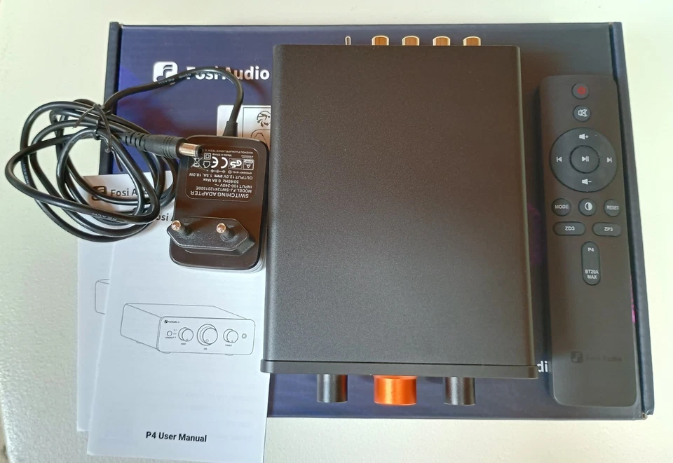 Fosi Audio P4 Mini Preamplificatore con 3 Ingressi RCA, 2 Uscite RCA e Subwoofer - Immagine 4 di 4