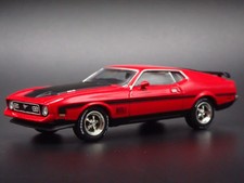 Ford Mustang Mach 1 Fastback 1971 71 rojo escala 1:64 diorama modelo de coche fundido a presión
