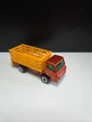 Vintage 1976 Lesney Matchbox Superfast No 71 Dodge Cattle Truck Orange