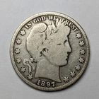 1897 P Barber Head Silver Half Dollar