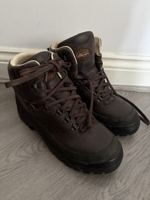 Le Chameau Herren Braun Leder Gore-Tex Wanderschuhe Schuhe UK 8,5 US 9,5 EU 43