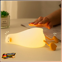 Nachtlicht Ente LED Silikon USB Wiederaufladbar Dimmbar Mit Timer