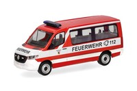 Herpa 098885 Mercedes-Benz Sprinter `18 Flachdach Bus Feuerwehr NüRnberg 1:87...