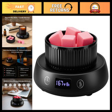 3-in-1 Electric Wax Melt Warmer with Timer, Auto Shut Off, 3 Temp Settings - Bla