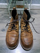 BROKEN HOMME USA Made Boots Brown Full Grain Leather Size 9.5