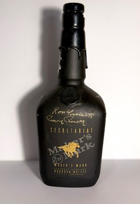 Makers Mark Keeneland 2003 Secretariat 30th Anniversary Empty Bottle Autographed
