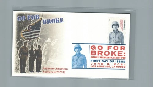 2021  First day Cover #5593 Go For Boke Japanese American Soldiers of WWII
