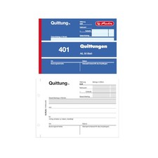 Herlitz A6 Receipt Pad A6 quer