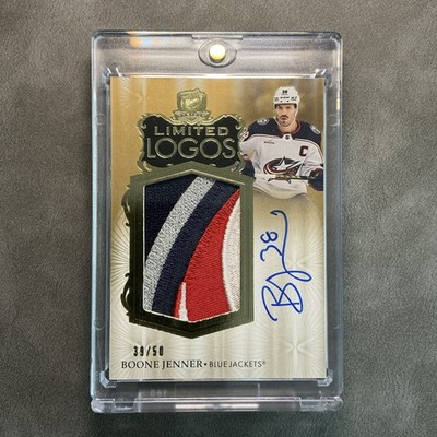 2023-24 Upper Deck The Cup Limited Logos Patch Auto Boone Jenner /50 #LL-BJ