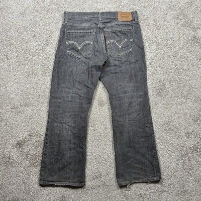 Levi s 527 Bootcut Jeans Men s Size 33x30 (33x29 Actual) Gray Distressed Y2K