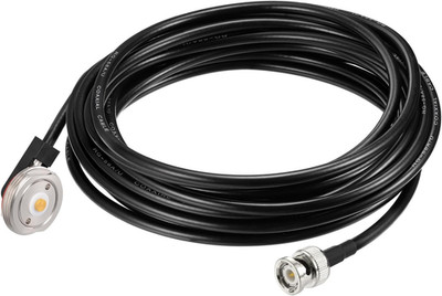Eightwood NMO Antenna Mount to BNC Male Coax Connector Extension Cable RG58 16.4