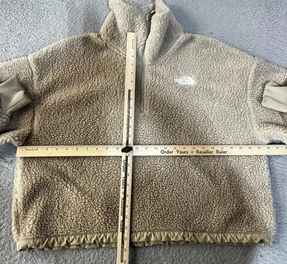 Chaqueta Pullover The North Face Para Mujer XL Tostada Sherpa Polar Estilo Cragmont Peluche Foto 4 de 4