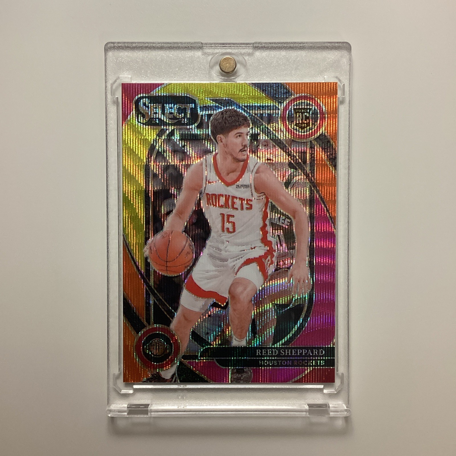 2024-25 Panini Select Reed Sheppard #299 RC Rookie Courtside Multi Wave /20