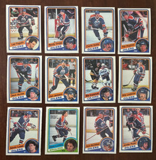 1984-85 O-Pee-Chee Hockey    Oilers Team Lot of 12 cards   No Duplicates