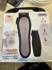 Wahl Cordless Combo Pet Clipper Kit Adjustable Blades brand New