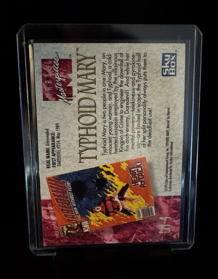 Typhoid Mary LM-4 - 1992 Marvel Masterpieces Joe Jusko “Lost Ladies” - Image 2 of 2