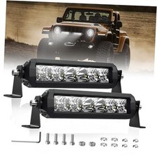 LED Light Bar 60W Off Road LED Spot Flood Combo Work Light High Bright 8 inch