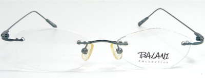 BALANI Collection 115 C4 Green Rimless Eyeglasses Glasses 47-17-134 Germany NOS
