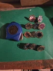 Vintage 1990s Mighty Morphin Power Rangers Spin Fighters Lot of 11 Spinners MMPR