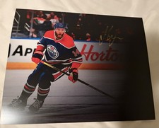 MATTIAS EKHOLM SIGNED EDMONTON OILERS AUTOGRAPHED 8X10 PHOTO
