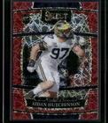 2022 Panini Select Draft Picks Aidan Hutchinson #33 Red Lazer Prizm