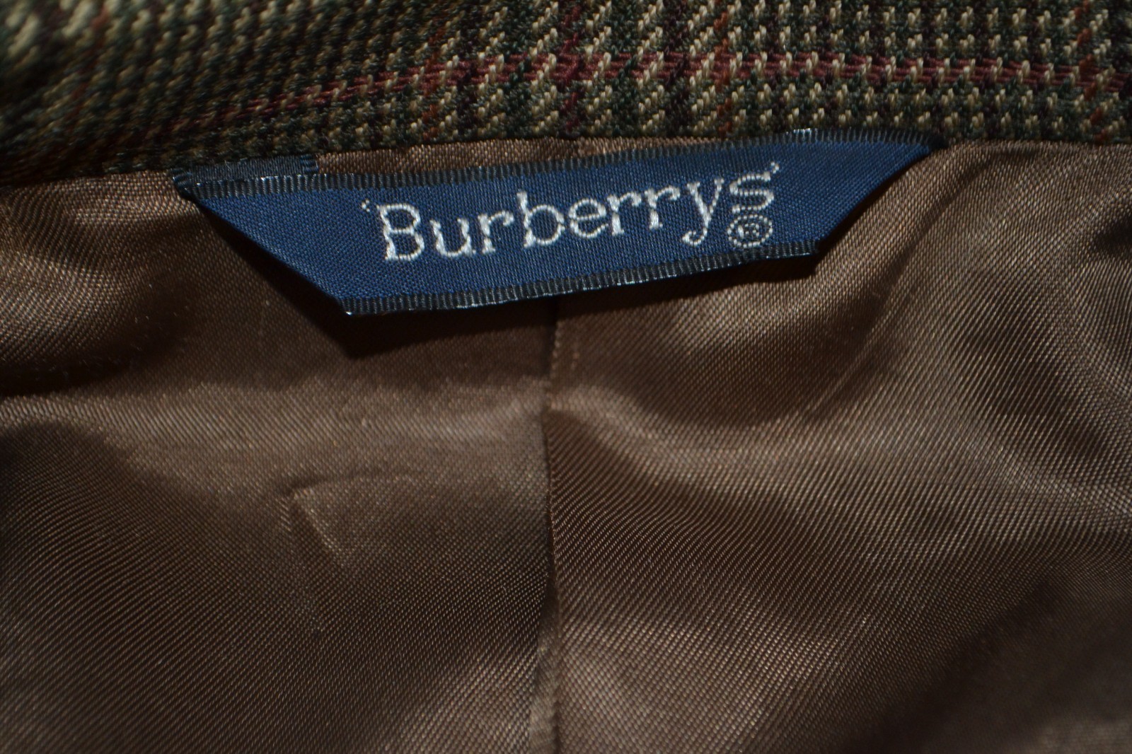 Burberrys' Men Brown Wool Plaid 2 Front Button Sports Coat Sz 42SH thumbnail 12