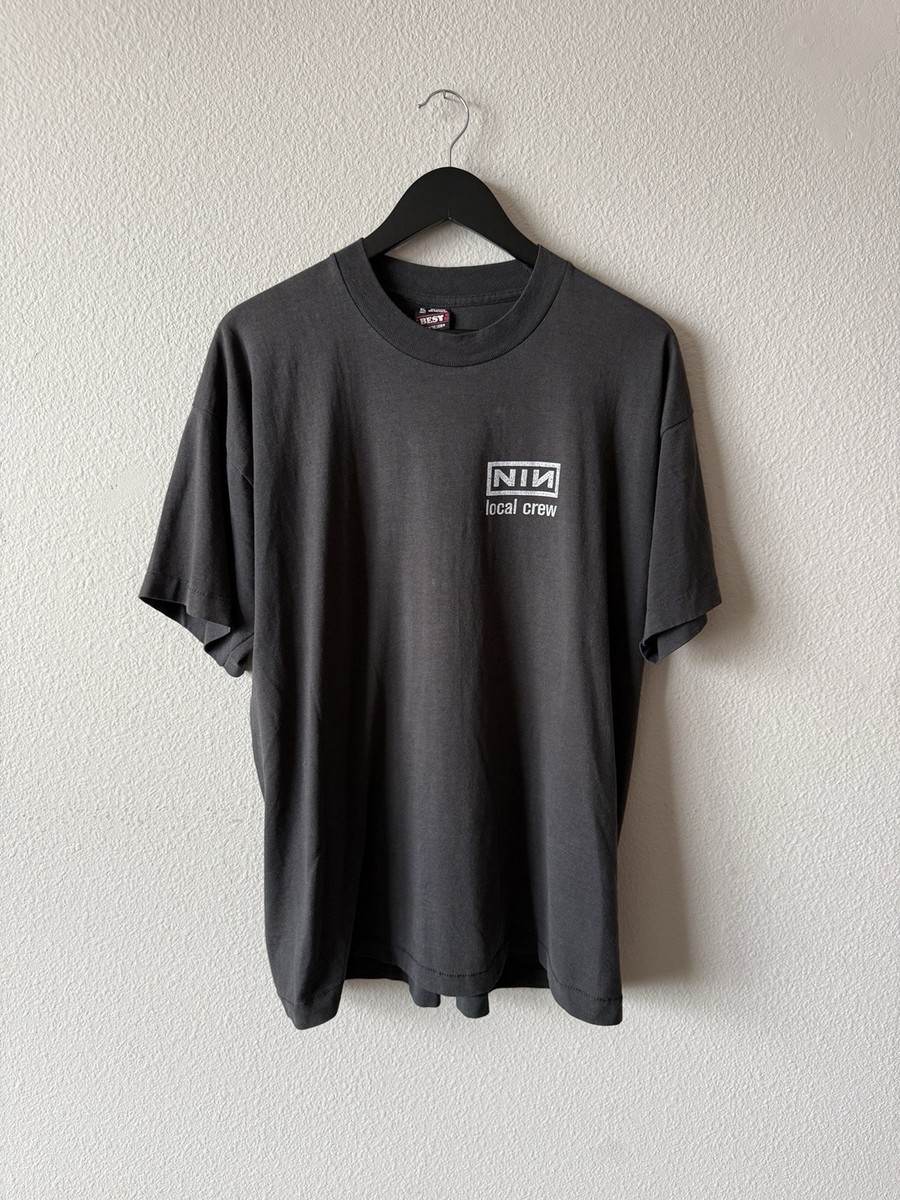 Nine Inch Nails オーバーサイズTシャツ ブラック Nine Inch Nails Local Crew T-Shirt Size XL Black Vintage | eBay