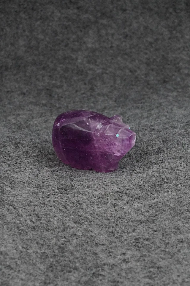 Talla fetiche de oso Zuni - Abby Quam Panteah Foto 3 de 4