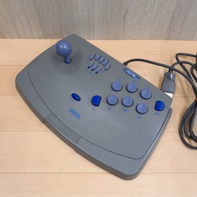 Sega Saturn Console with 2 Virtua Stick controllers & 3 games Japanese Gray