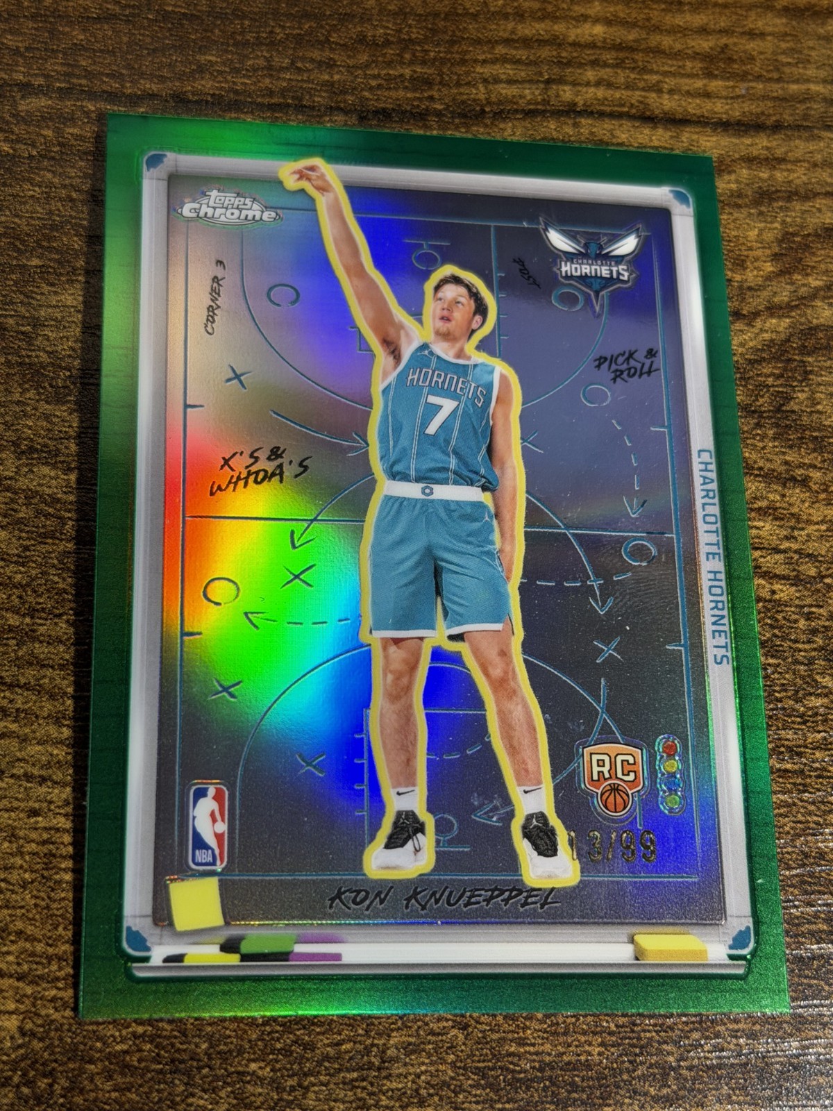 KON KNUEPPEL 2025-26 Topps Chrome #XW-10 Rookie X's & Whoa's Green Refractor /99