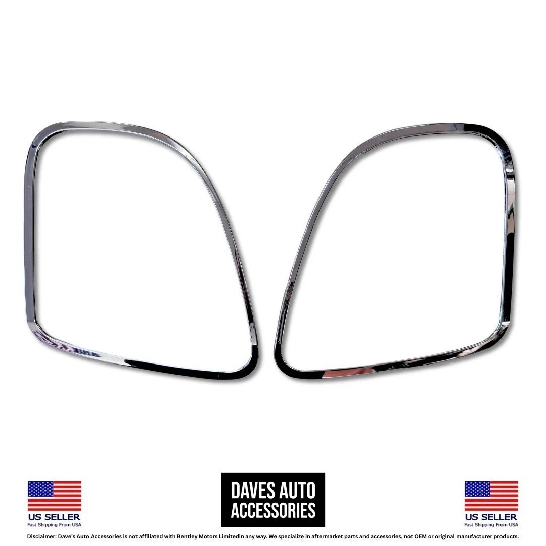 Bentley GT GTC 2009-2011 Chrome Tail Light Bezel Rings OE Style