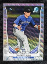 2014 Bowman Draft Chrome Silver Wave Refractor 15/25 Forrest Wall #CDP33 j6a