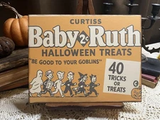 Halloween Treats, Baby Ruth, Retro Handcrafted Plaque / Sign