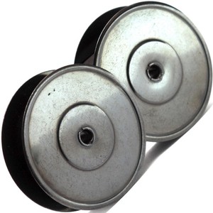 L C Smith & Corona Typewriter Twin Metal Spools with New Black Ribbon