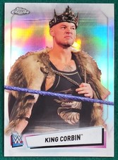 King Corbin - 2021 Topps Chrome WWE Refractor #24 - WWE RAW Wrestling Card