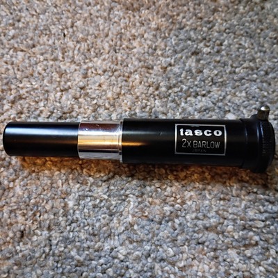 Tasco .0965 Telescope 2X Barlow Lens Japan Black Maximum Magnification 2x