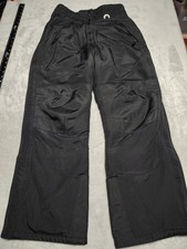 Slalom Ski Pants Ladies S Black Snowboarding Winter Nylon Waterproof Lined