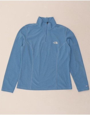 The North Face Damen Fleecepullover mit Reißverschluss am Ausschnitt UK 14 Large blau Polyester DW34