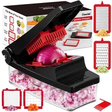 Vegetable Chopper, Onion Chopper Pro Food Chopper, Kitchen Vegetable Slicer D...