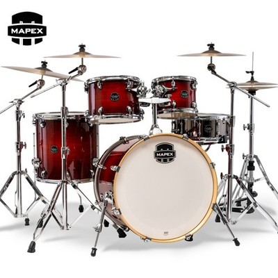 Mapex Armory 5PC 22'' Maple/Birch Fusion Shell Pack Red Onyx AR529SVNR