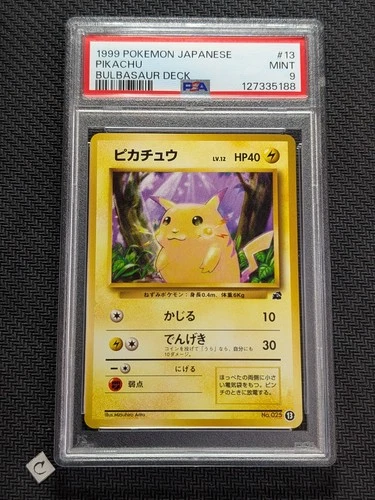 PSA 9 Pikachu No. 025 13 Bulbasaur Deck Japanese Pokemon TCG MINT