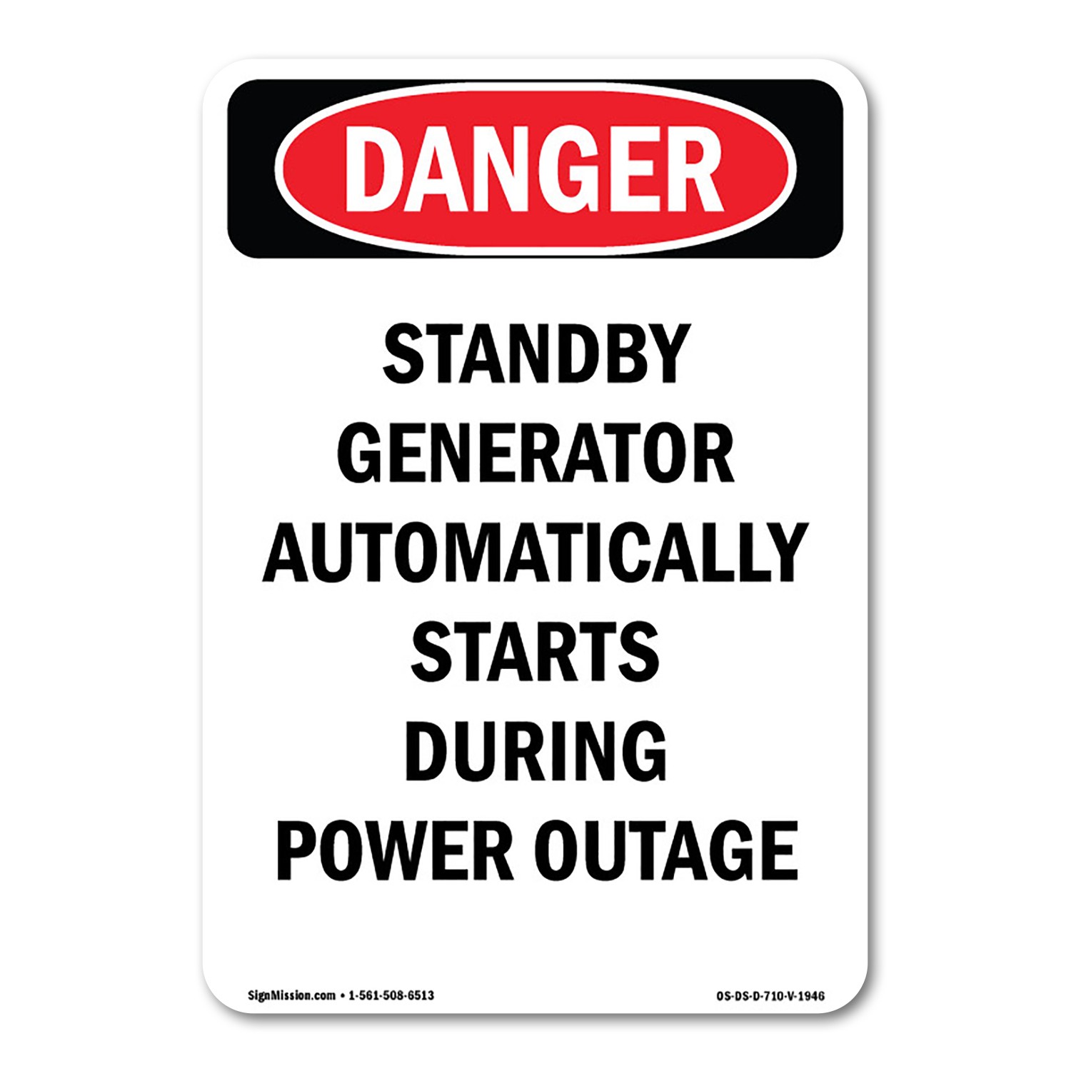 Automatically Ansi Danger Sign Metal Plastic Decal