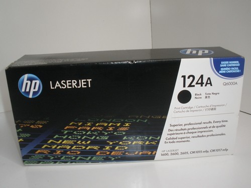 HP Laserjet 124A Q6000A Black Toner Cartridge Printer Ink OEM New