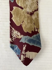 Sha Re Men's Necktie Tie Italian Silk Multicolor Abstract Satin Made in USA